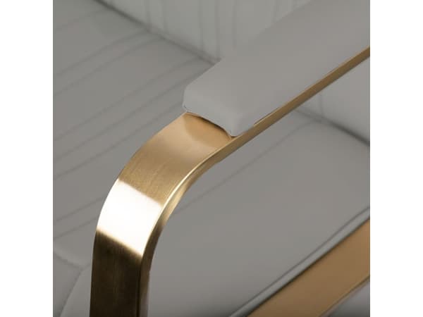 Activeshop Gabbiano Acri frisørstol gull - beige