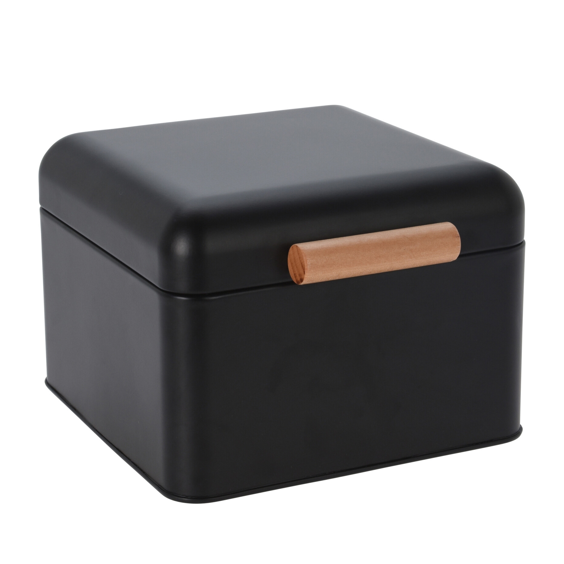 Brotkasten Metall schwarz