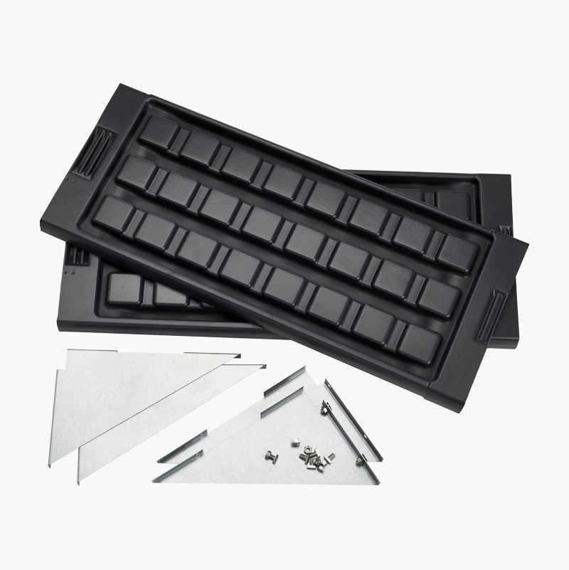 Hylleplate, 125 cm, 2 stk.