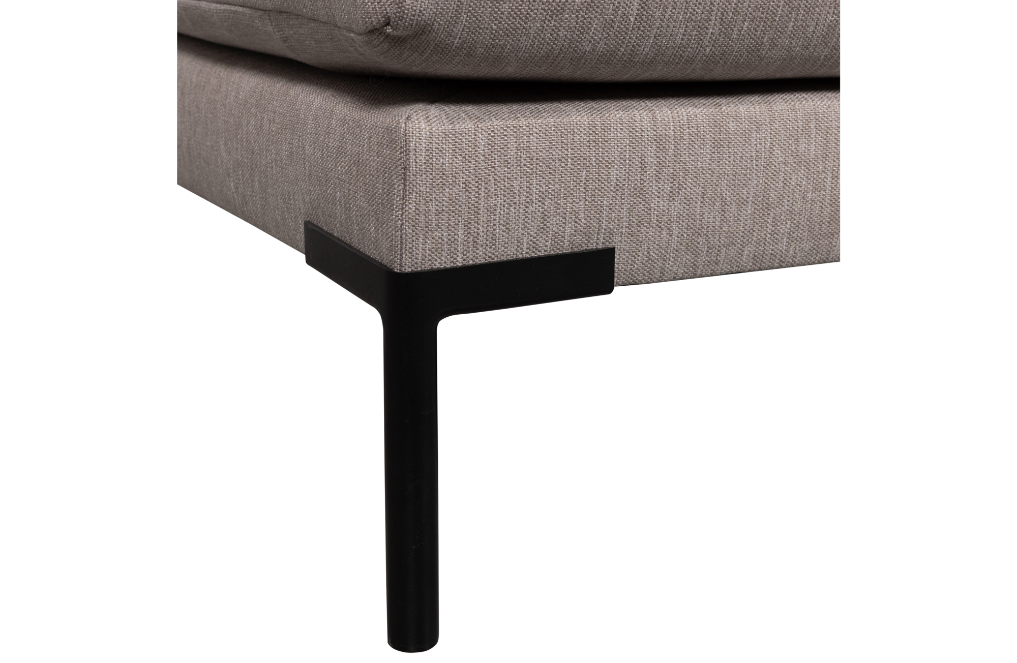 Eetbank Couple hoekelement links - taupe