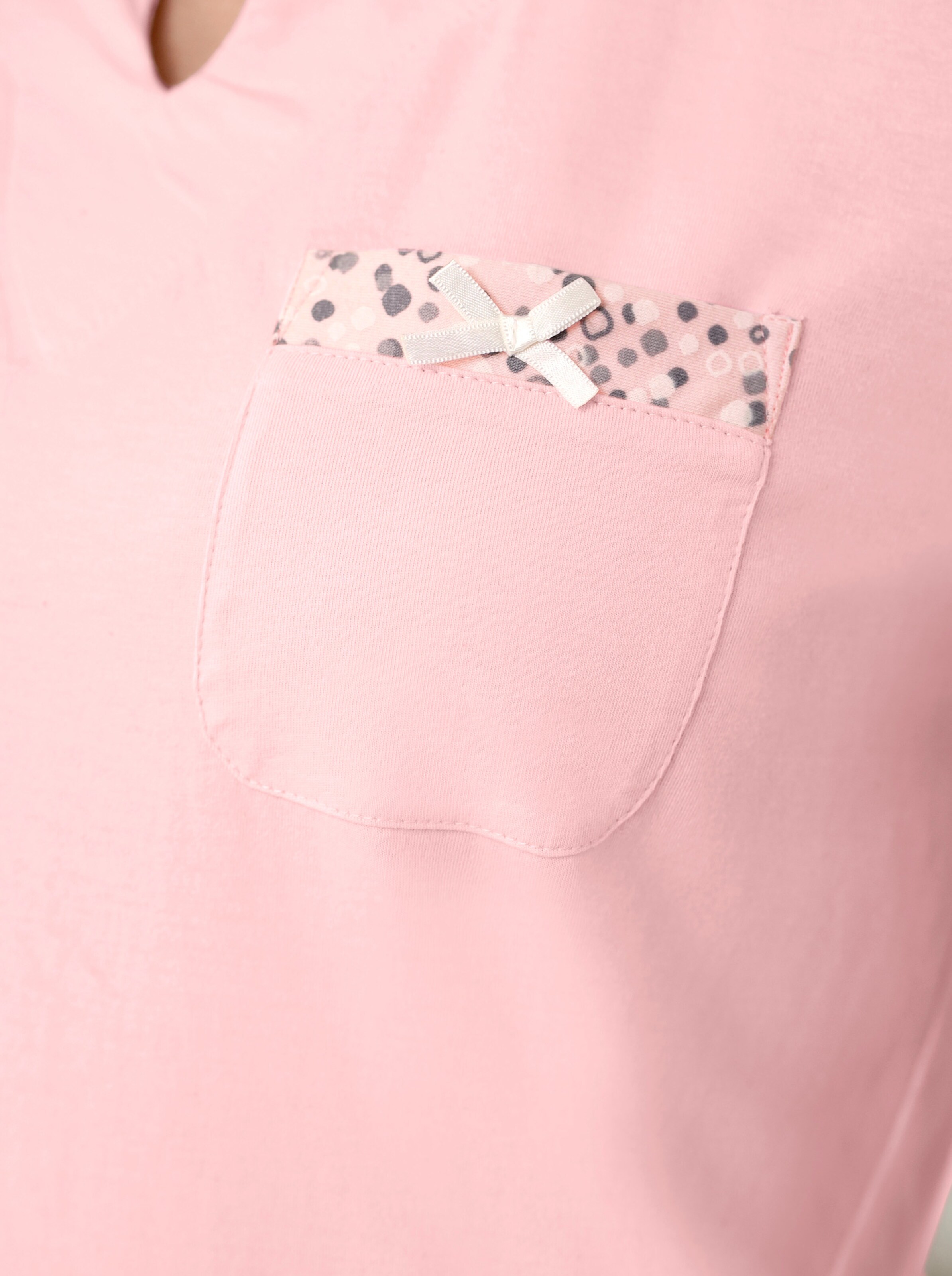 wäschepur Schlafanzüge in grau + rosé