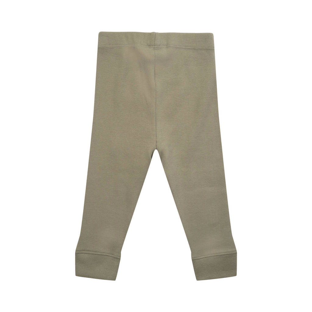 Sofie Schnoor baby slim fit broek olijfgroen