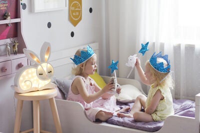 Little Lights Lampe Kanin, Hvit