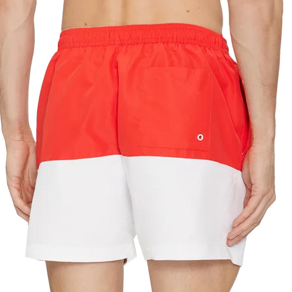 Calvin Klein Jeans Short de bain Rouge/Blanc Homme Calvin Klein Jeans KM0KM00994