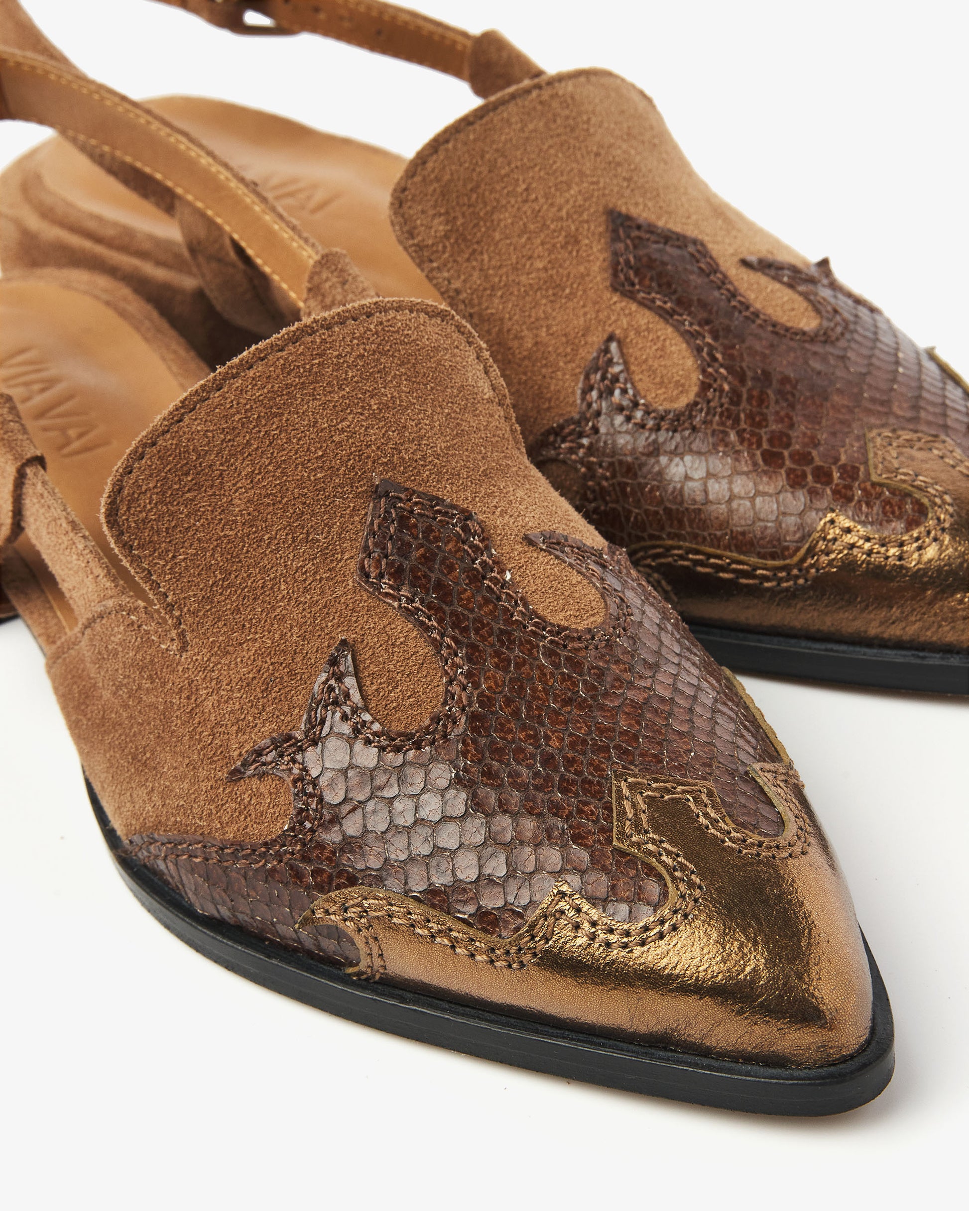 VIA VAI cognac slingbacks Jazz Vaienna