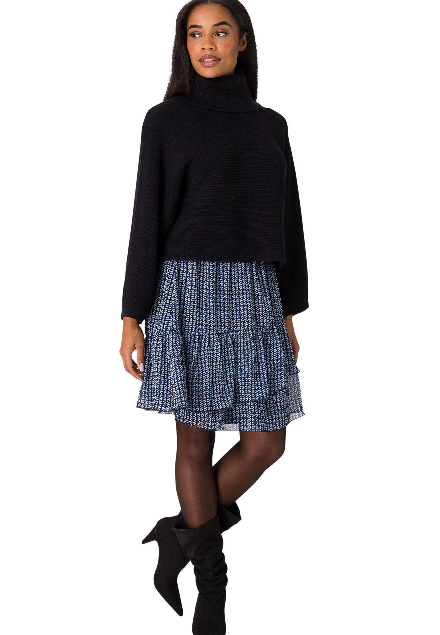 zero| Damen Minirock mit Volants