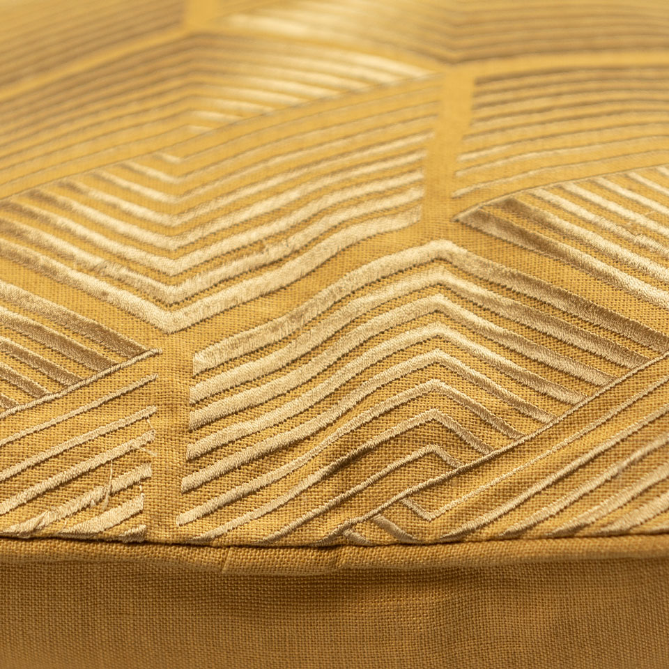 Kussen linnen Art Deco ochre