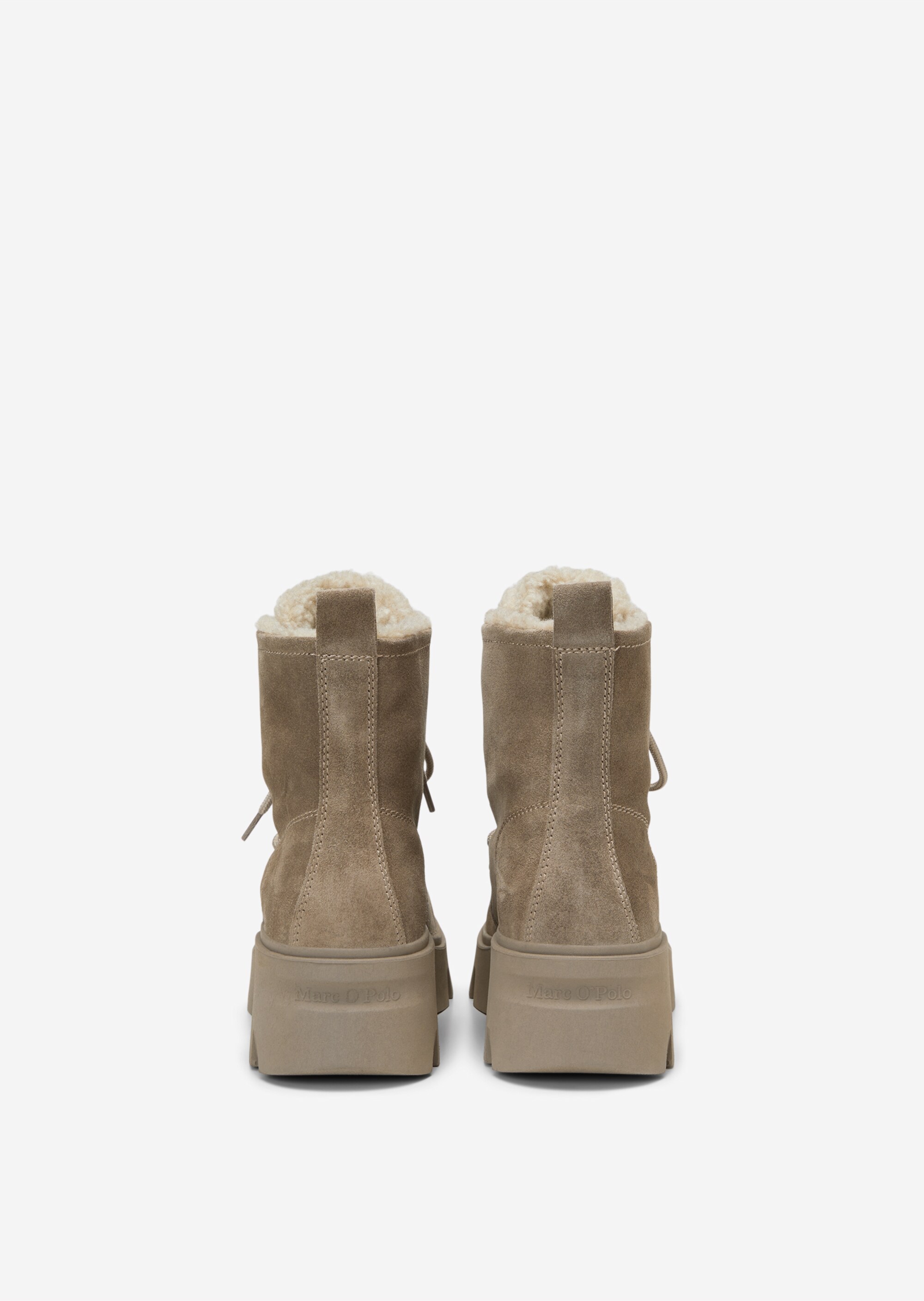 Schnürstiefel mit warmem Teddyfutter