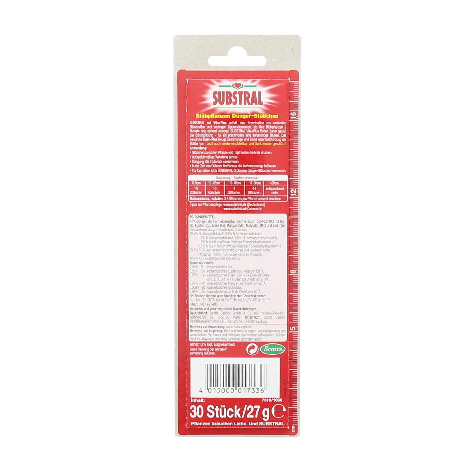 Substral Dünger-Stäbchen Blühpflanzen