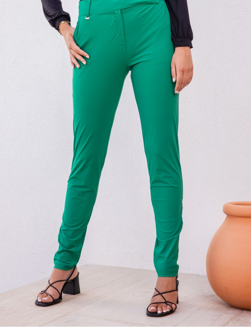 HBT PANTALON FEMME SLIM IZZIE CITY VERT MENTHOL