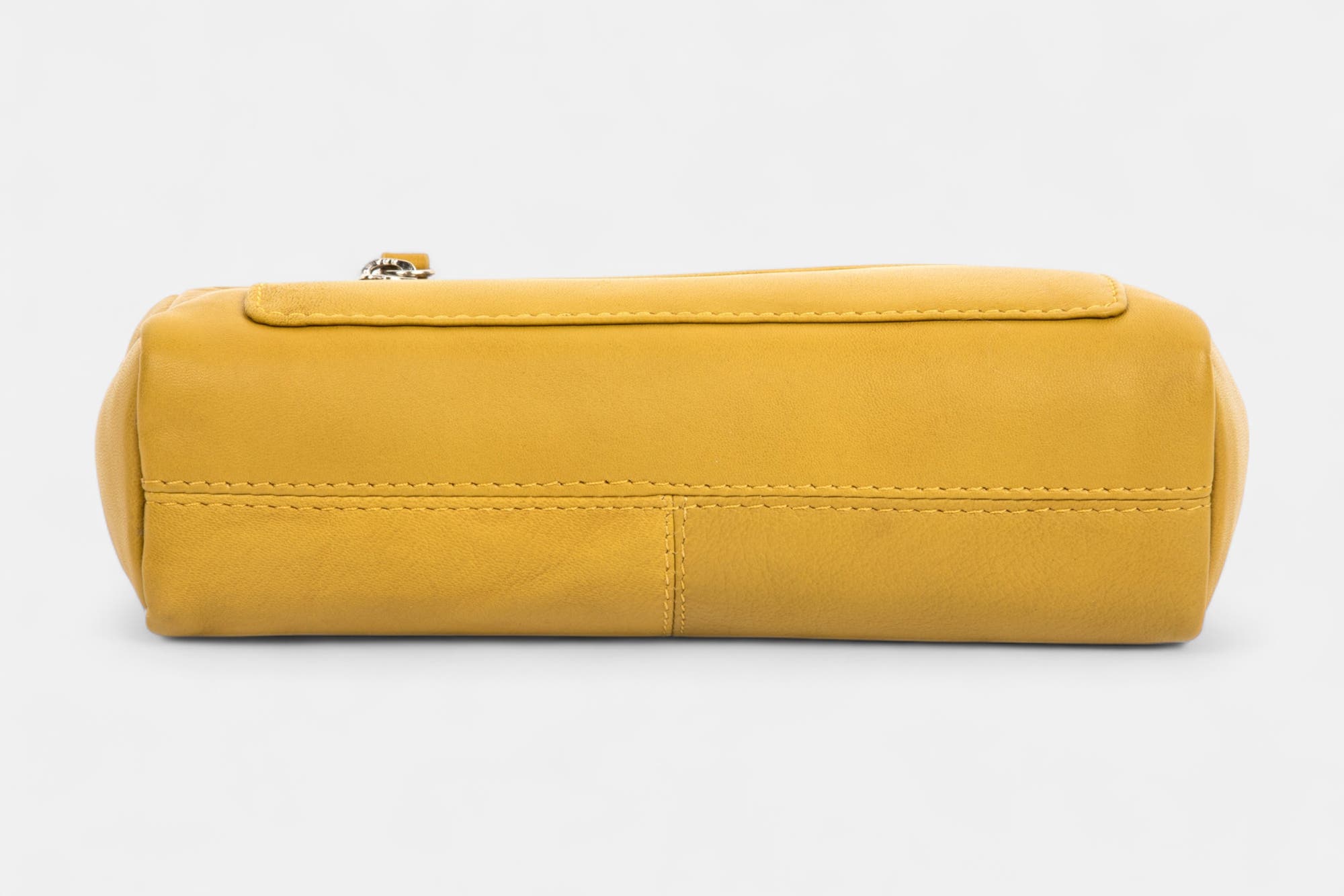 Sac bandoulière en cuir jaune