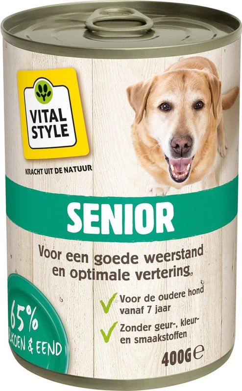 Vitalstyle - Hondenvoer Blik - Senior - 400 gr