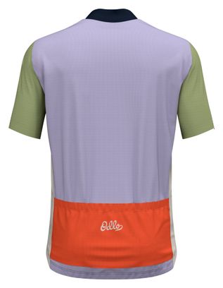 Maillot Manches Courtes Odlo Heritage Essentials Bleu marine/Gris clair/Multi
