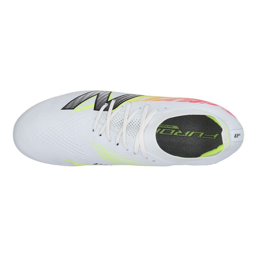 New Balance Furon V8 Elite AG Flash Point - Blanc/Rouge/Argenté