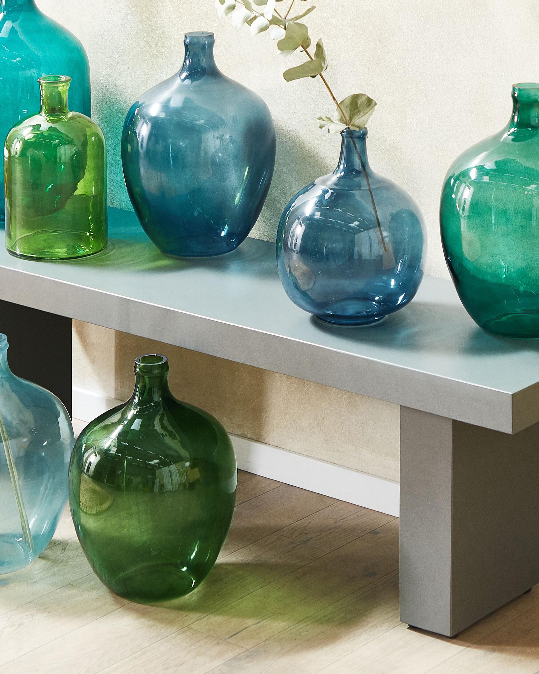 Decoratieve vaas CHAPPATHI Glas 31 cm Blauw