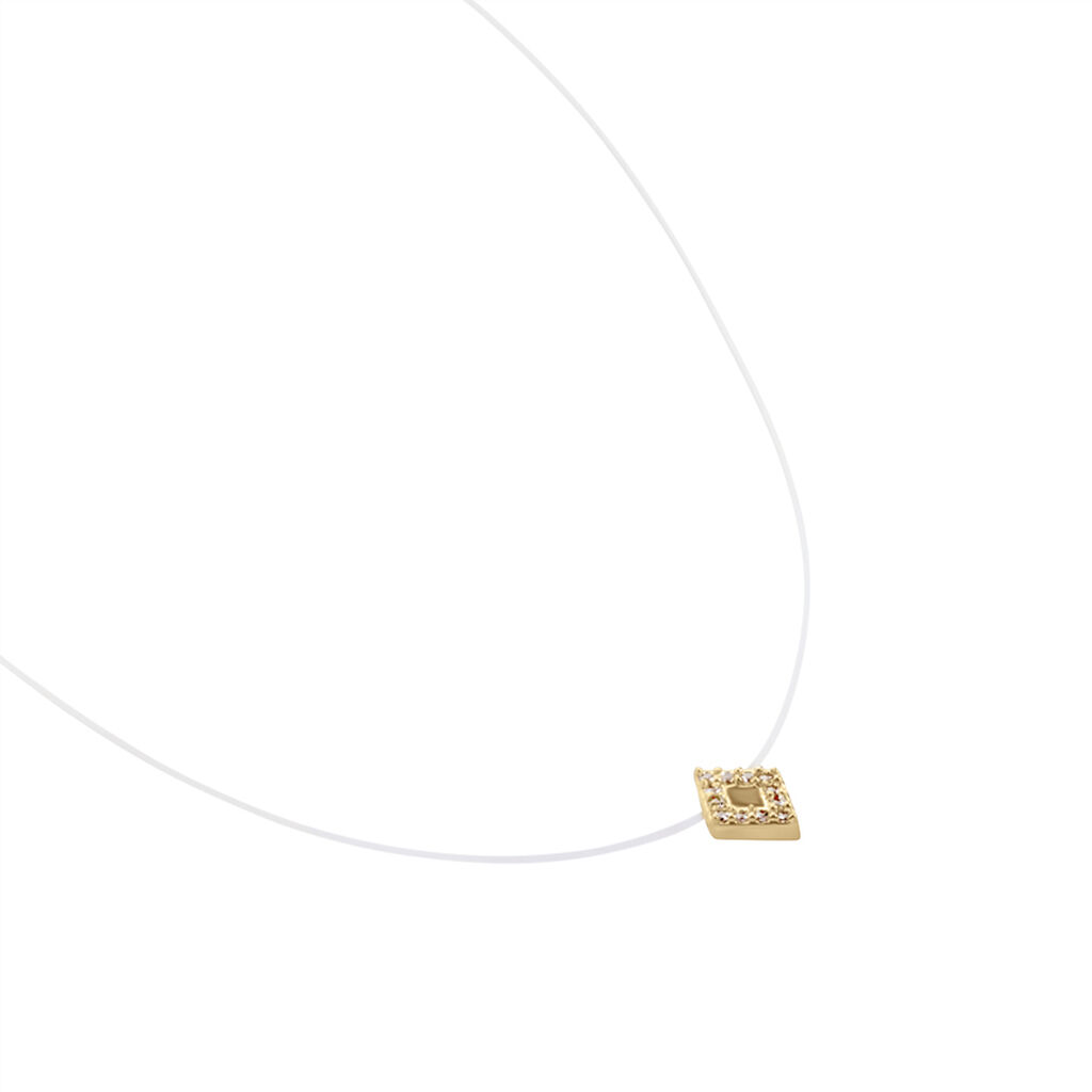 Collier Brody Plaqué Or Jaune Oxydes De Zirconium