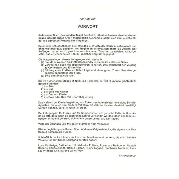 Zimmermann Verlag Flöte lernen mit Trevor Wye 2