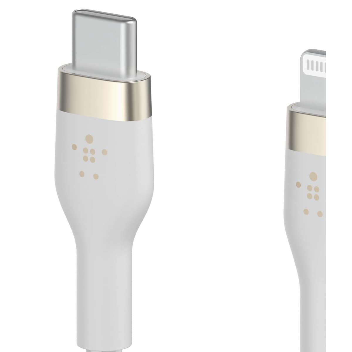 Belkin USB-C til Lightning flettet silikonkabel 3m (hvit)