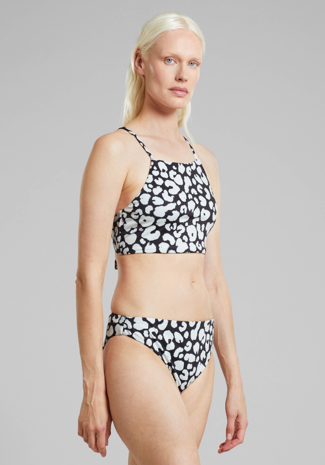 Dedicated Bikini Top Orust Leopard Black