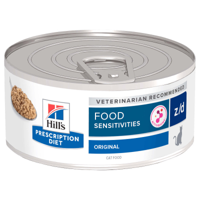 Hill's VET Katze Nassfutter Prescription Diet z/d Food Sensitivities 24x156g