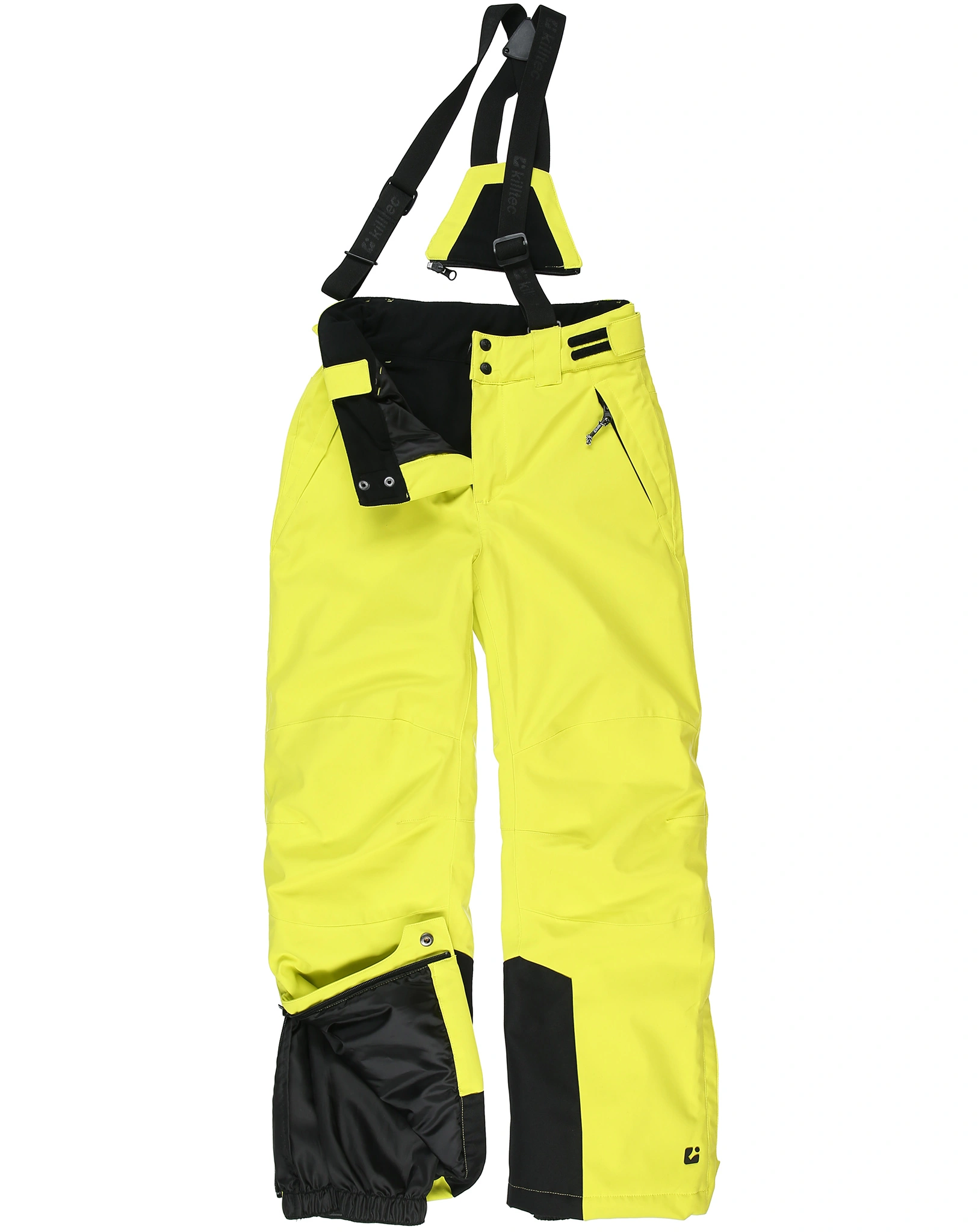 Funktionshose KSW 79 BYS SKI mit abzippbarem Latz in lime