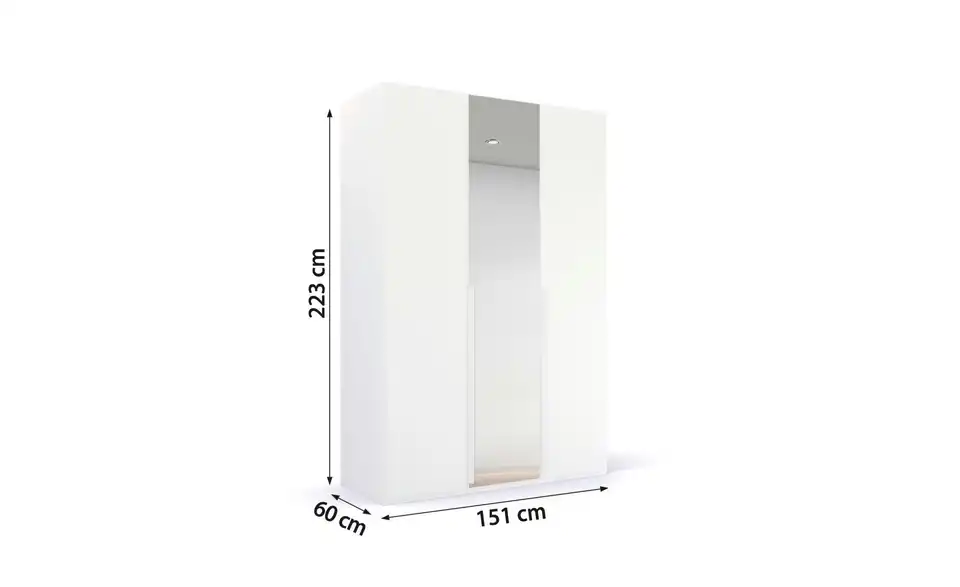 Drehtürenschrank 151 cm 3 Stück