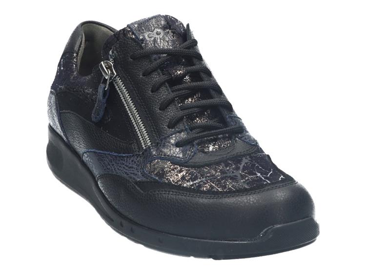 Durea 6306 wijdte K ZWART/BLAUW