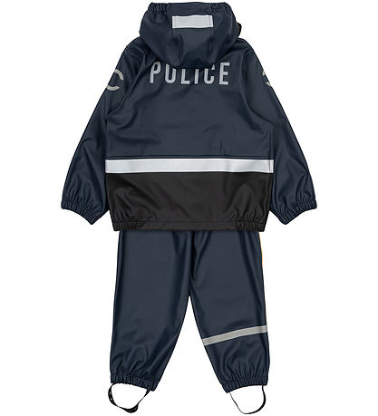 Mikk-Line Regenkleidung m. Träger - PU - Blue Nights m. Polizei