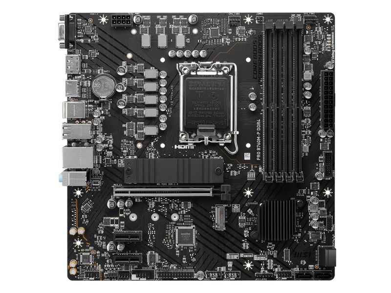 MSI Mainboard PRO B760M-P DDR4 Gaming-ATX-Mainboard mit B760-Chipsatz