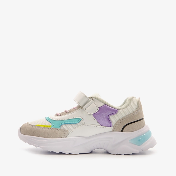 Blue Box meisjes dad sneakers beige met lichtjes