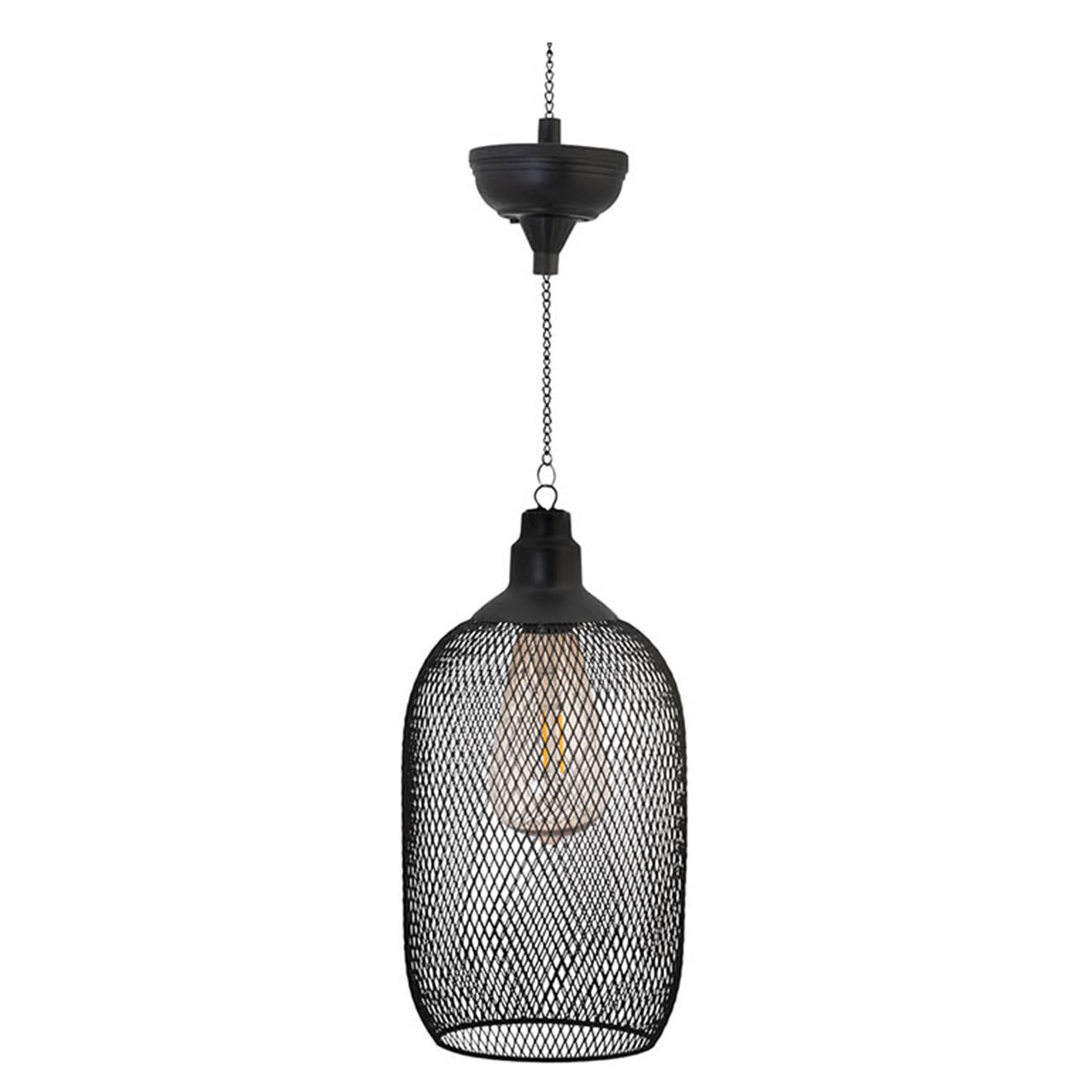 Pratik Garden Lampe solaire filaire noire - 15x15x30 cm