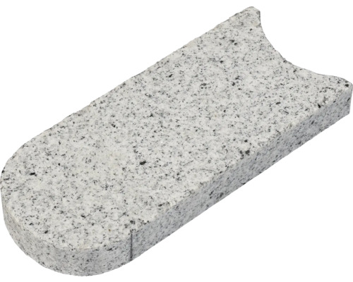 Granietgrijze gazonrandsteen, 24 x 10 x 3 cm