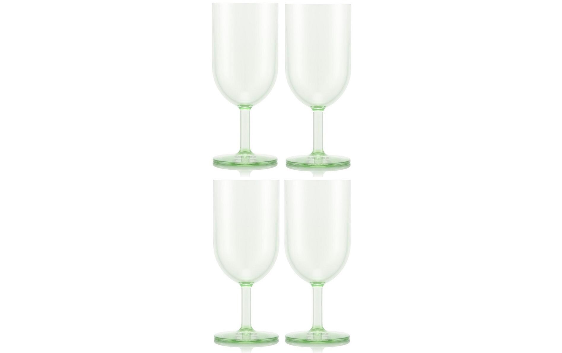 Outdoor-Weinglas Oktett 230 ml, Grün, 4 StückWeissweingläser für draussen
