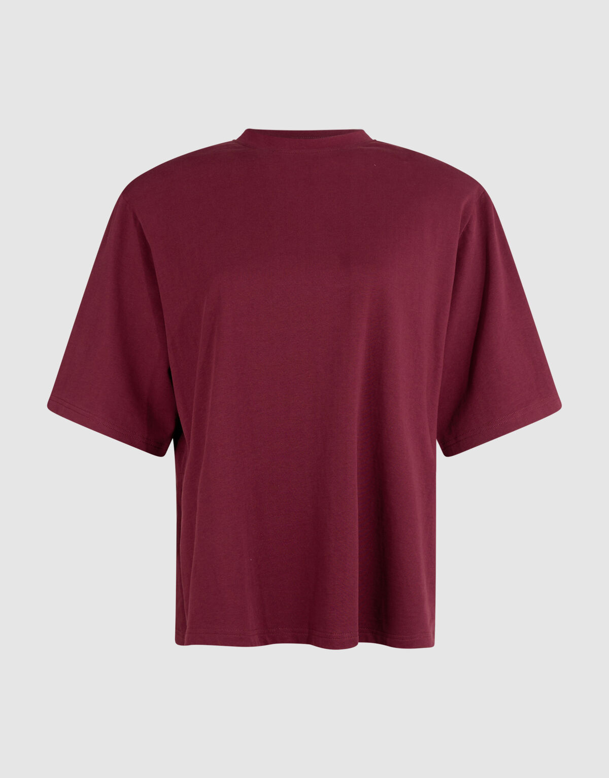 Split T-shirt Donkerrood