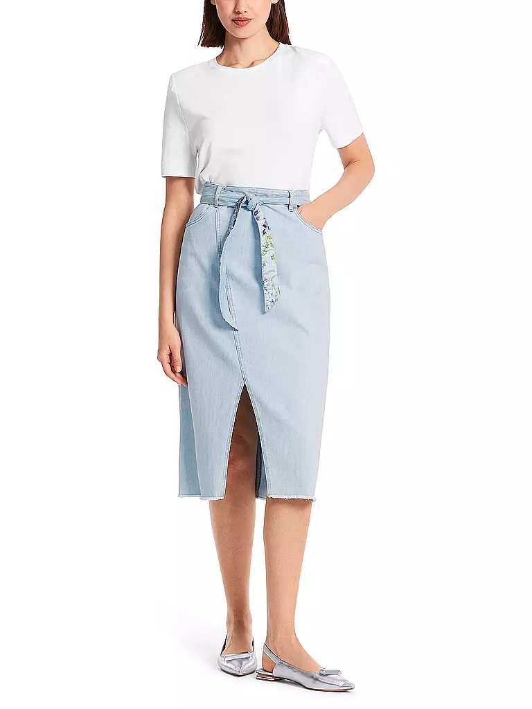 MARC CAIN Jeansrock hellblau