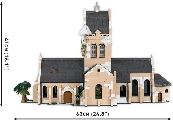COBI Sainte-Mère-Église Church, Byggesten, 10 År, 2280 stk