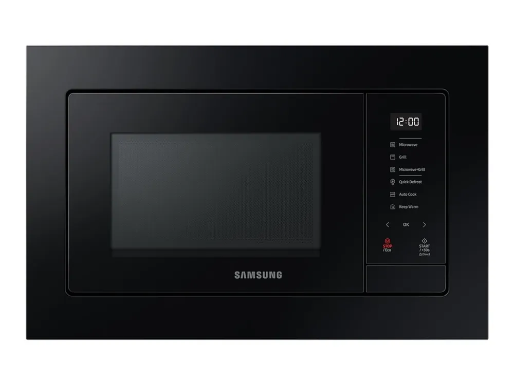 Samsung MG23A7318CK - Mikrobølgeovn med grill - til indbygning - 23 liter - 800 W