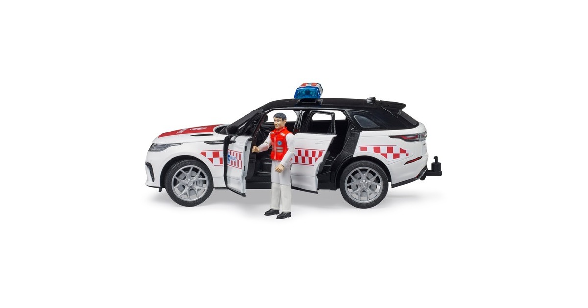 bruderRange Rover Velar ambulance met chauffeur en licht en geluid Modelvoertuig  (02885)