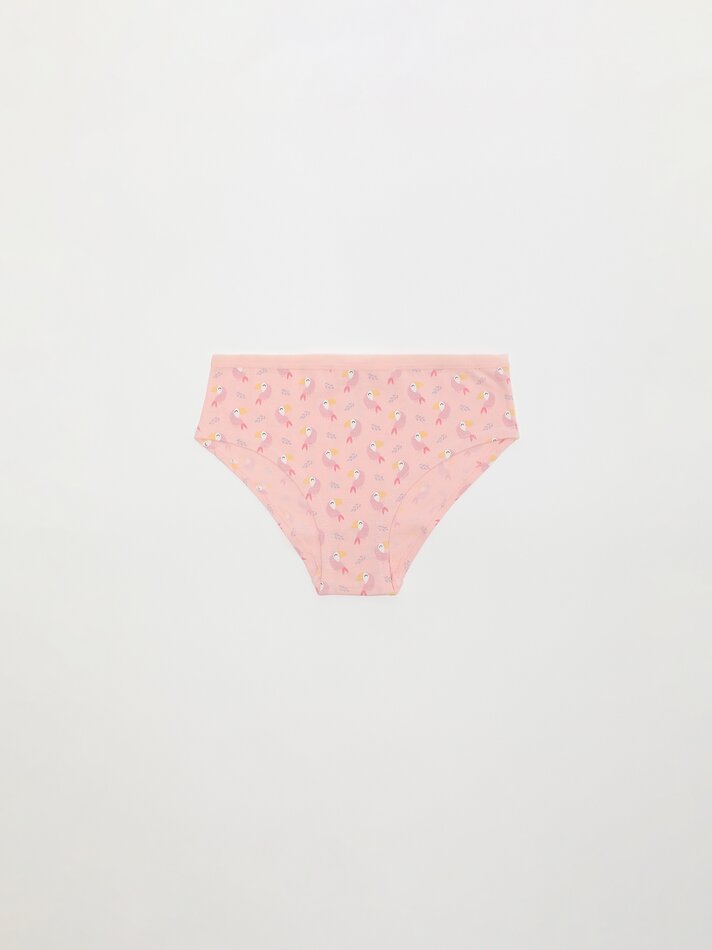 Pacote com 7 calcinhas hipster estampadas - Cores variadas