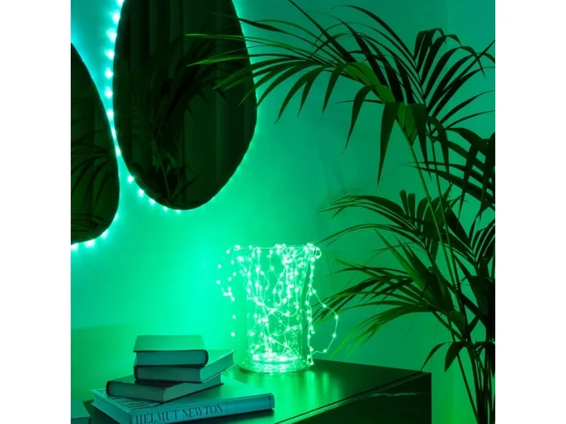 Twinkly Dots - Kædelys - LED - klasse G - RGB-lys - gennemsigtig