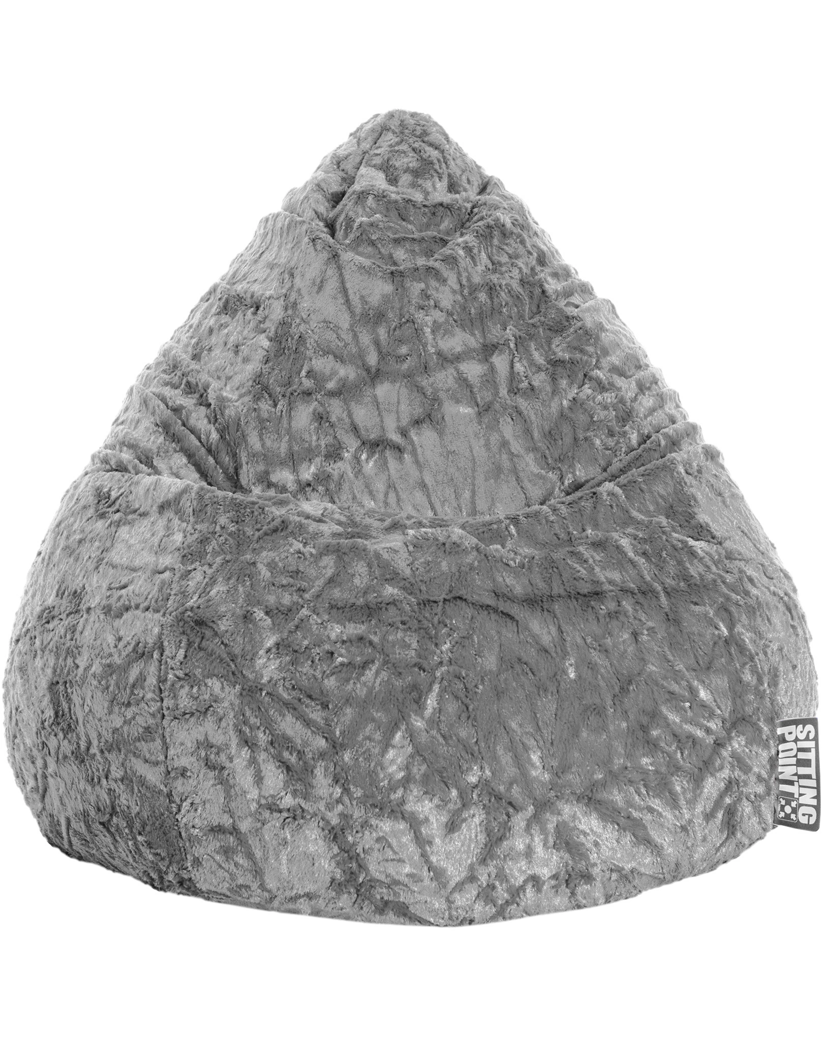 Sitzsack BeanBag FLUFFY XL (Farbe: mittelgrau)