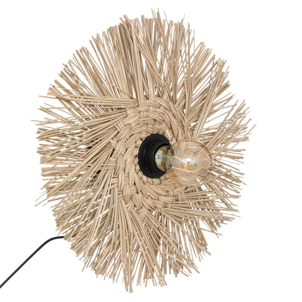 APPLIQUE PAILLE TEA NATUREL D.34CM