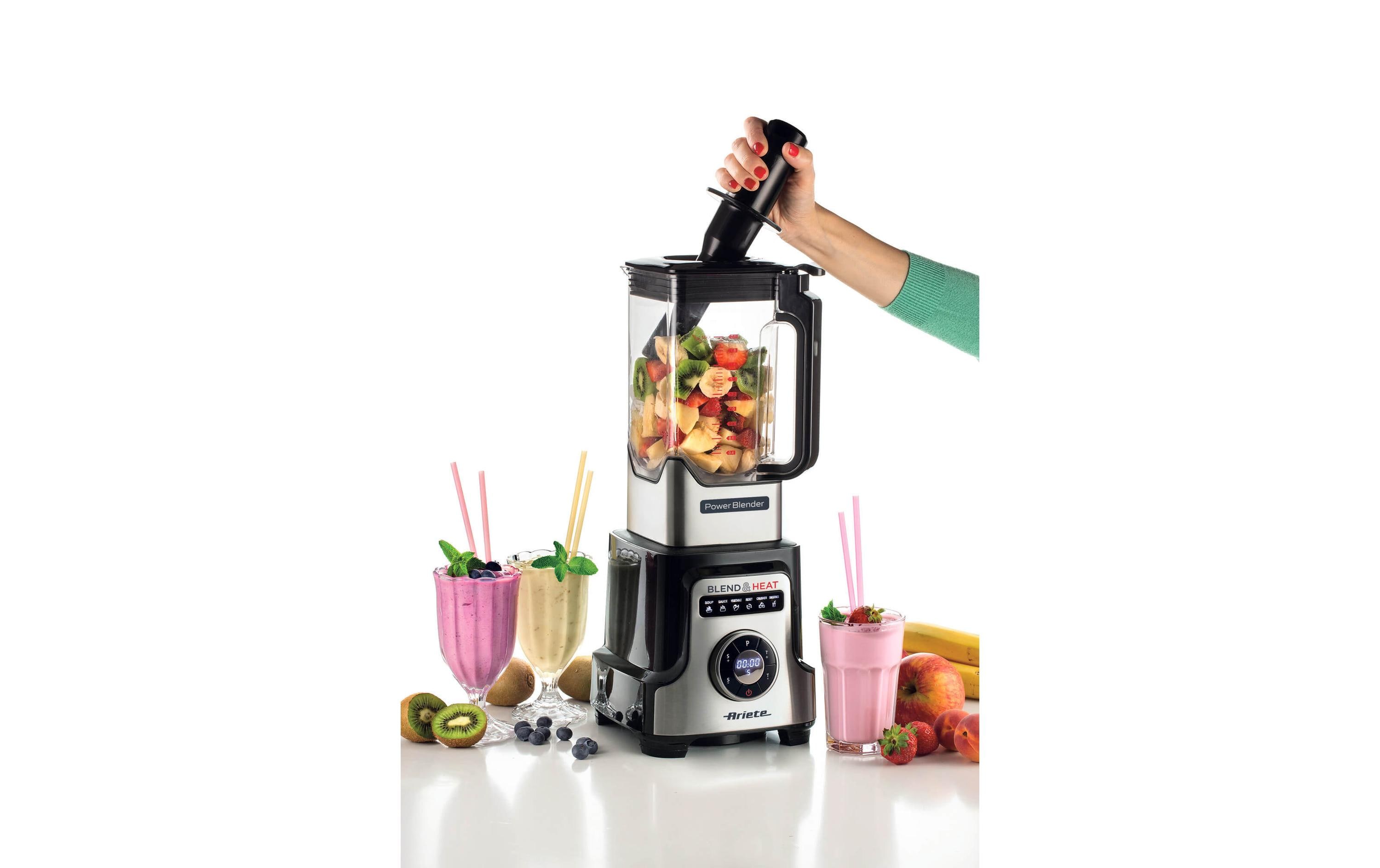 Standmixer Power Blender Schwarz/Silber<br>Multifunktionaler Blender