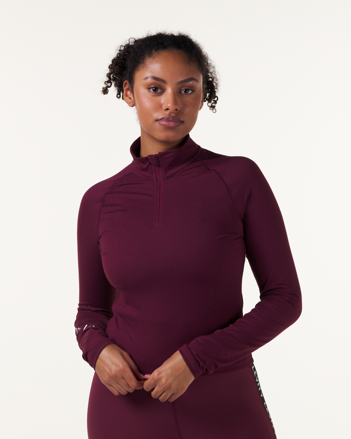 LEVITY Line Up 1\4 Zip Red Wine