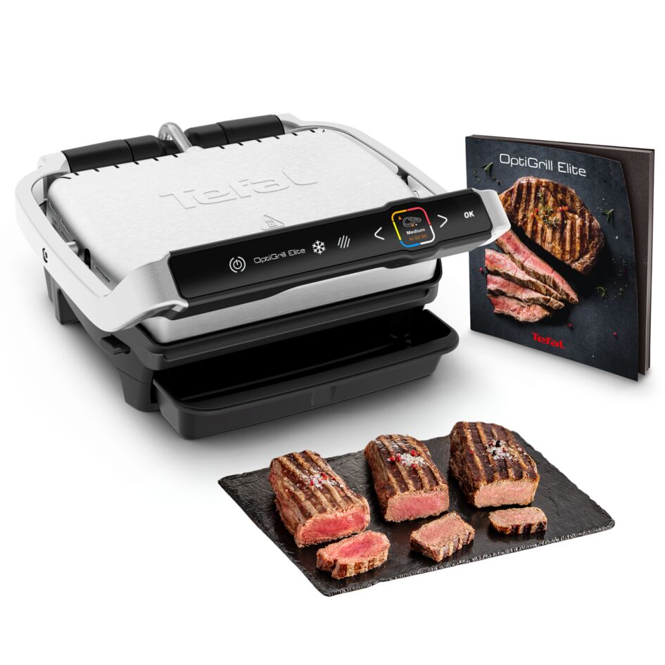 OptiGrill Elite GC750D Slimme contactgrill met digitale grillassistent  - 12 automatische programma's