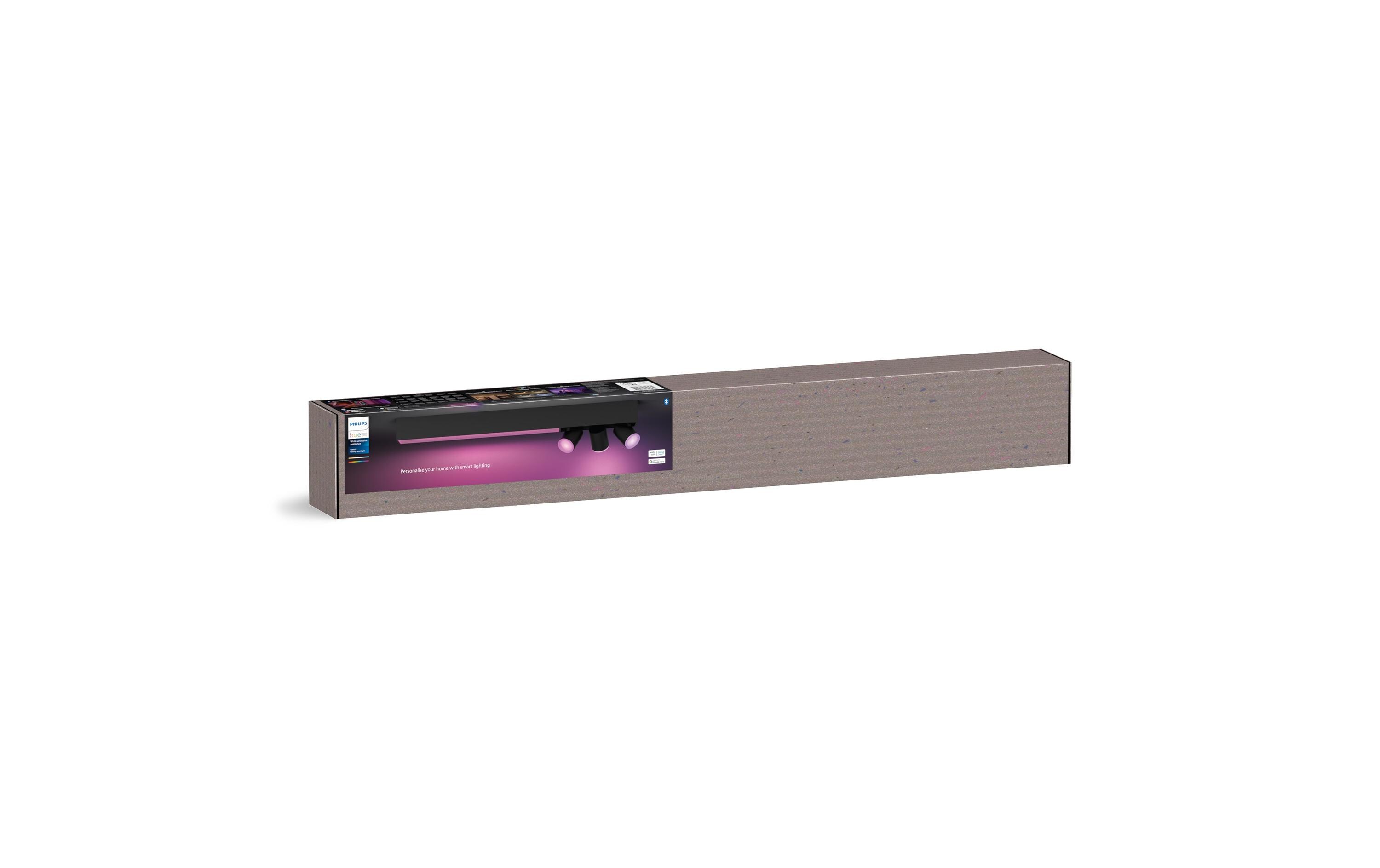 White & Color Ambiance Centris 3-Deckenspot Schwarz<br>Smarte Beleuchtung für jeden Raum
