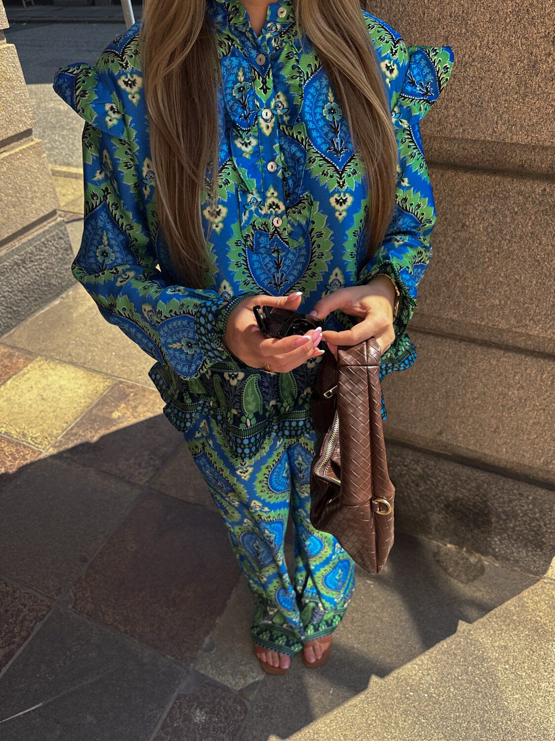 Noella Reno Blouse 1308 trisha blue print