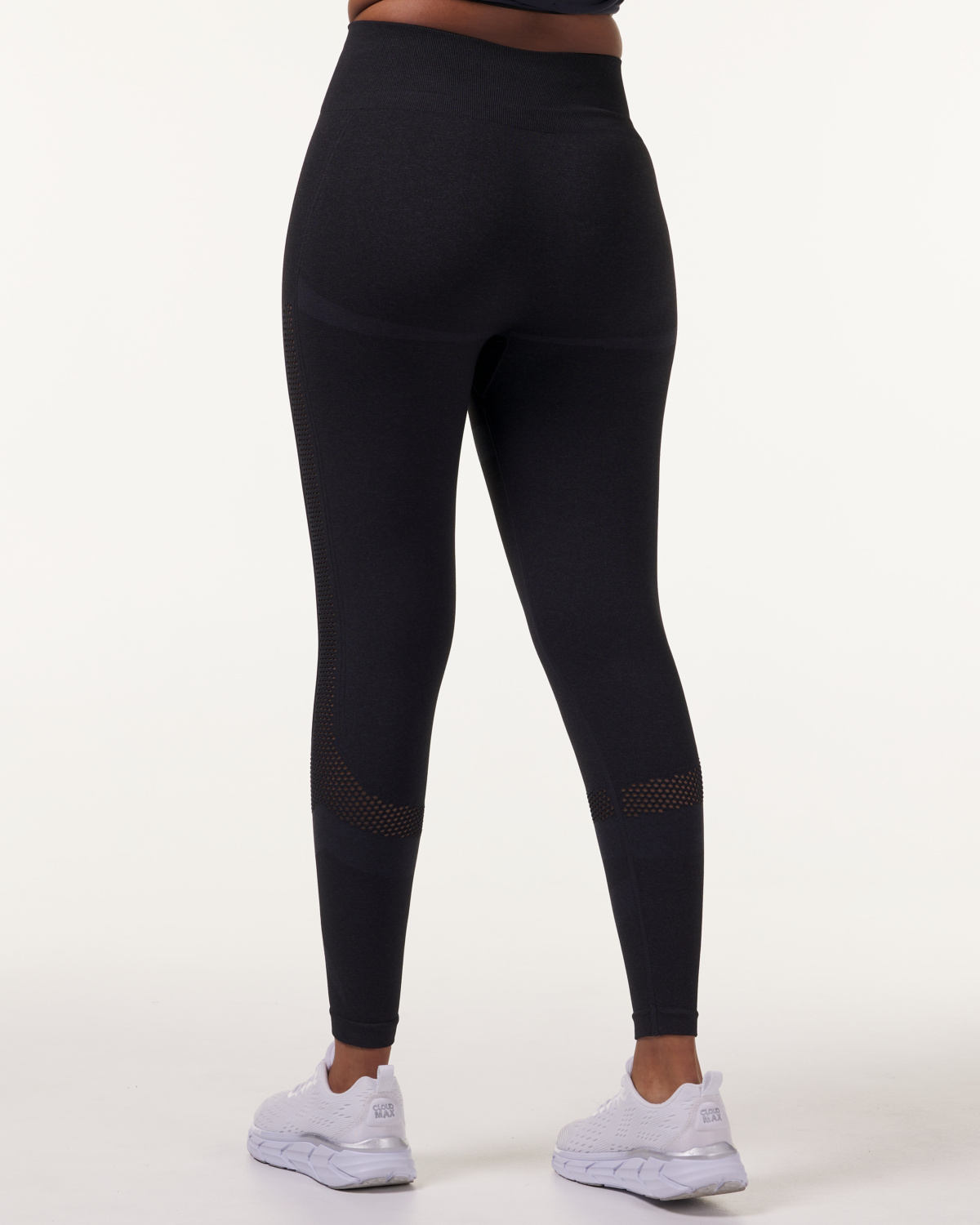LEVITY Eclipse Mesh Seamless Tights Blue Ink Marl