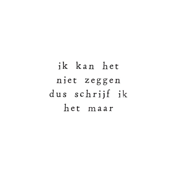 IKPAKJEIN | Denken aan kaart | Lief