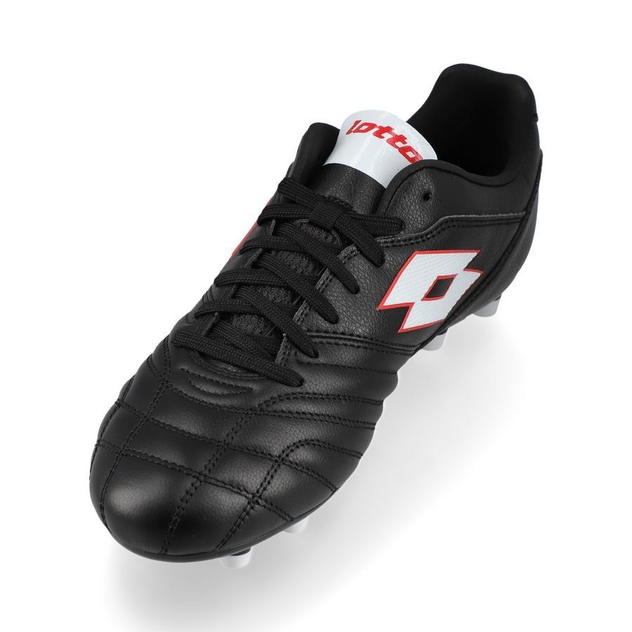 Lotto Stadio 300 III FG - Noir/Blanc/Rouge